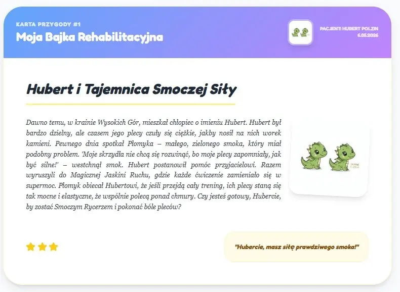 Karta Przygody — Bajka Rehabilitacyjna