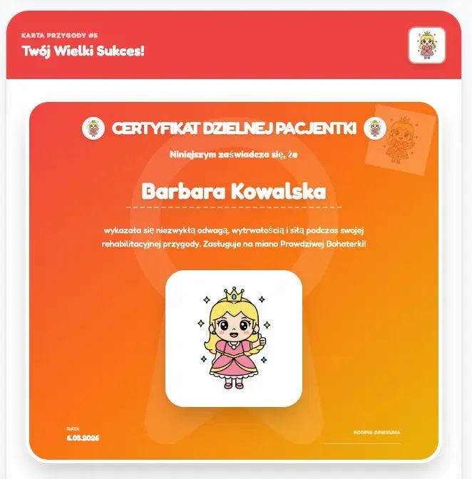 Certyfikat Dzielnego Pacjenta